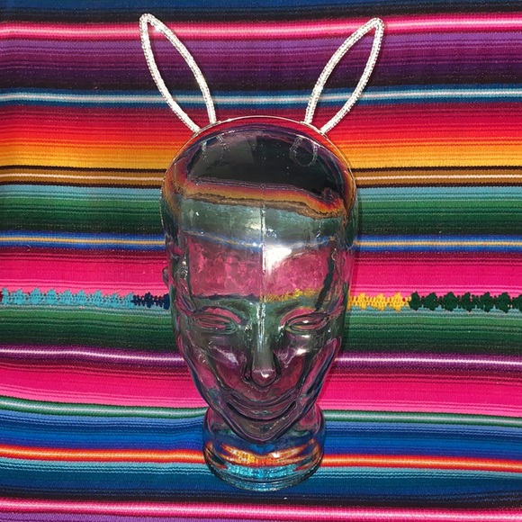 BCBGMaxAzria Gold and Rhinestone Bunny Ears Headband - Picture 1 of 6